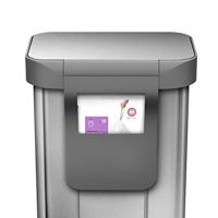 Simplehuman Prullenbak Liner Pocket 45 liter Zilver - thumbnail