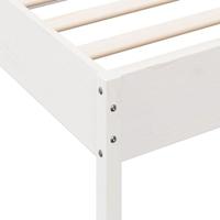 Bedframe massief grenenhout wit 75x190 cm - thumbnail