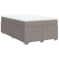 Boxspring met matras stof taupe 120x190 cm - thumbnail