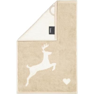 Cawö Cawö Alpenchic Edition Hert 6228 Gastendoekje 30x50 beige