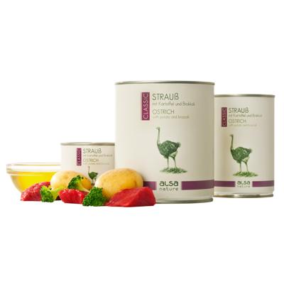 alsa-nature Classic Struisvogel met aardappelen en broccoli, 800 g, Aantal: 800 g alsa-nature Classic Struisvogel met aardappelen en broccoli, 800 g, Aantal: 800 g