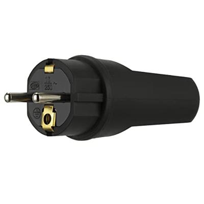 REV 0512090555 Stekker met randaarde Kunststof 250 V Zwart IP44
