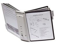 Durable Wandhouder | 10 zichtpanelen | zwart/grijs polyamide | met profielframef. | 1 stuk - 563122 563122 - thumbnail