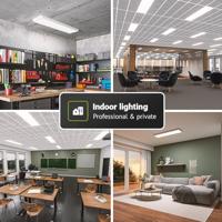 LED Paneel - 30x120 cm - 36 Watt - 4860lm (135lm/W) - 3000K warm wit - Dali Dimbaar - Flikkervrij - UGR22 - 5 jaar garantie - thumbnail