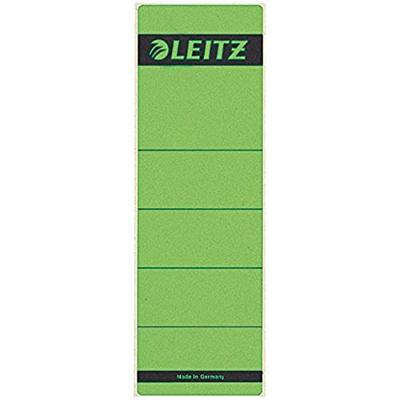 Leitz rugetiketten, zelfklevend, ft 6,1 x 19,1 cm, pak van 10 stuks, groen