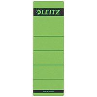 Leitz rugetiketten, zelfklevend, ft 6,1 x 19,1 cm, pak van 10 stuks, groen - thumbnail