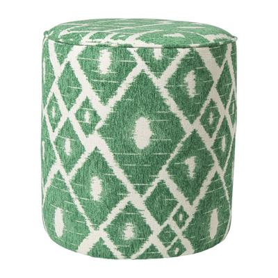 Poef ruit - groen - ø35x38 cm Poef ruit - groen - ø35x38 cm