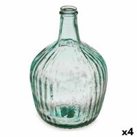 Decoratieve fles Gift Decor Transparant Strepen 4 L 19 x 30 x 19 cm 16 x 29,5 x 16 cm Decoratie (4 Stuks) - thumbnail