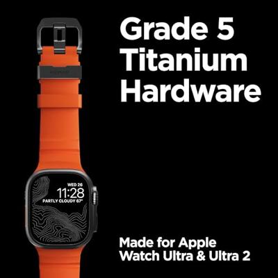 Nomad Rocky Point horlogeband / zwarte hardware 45/46/49mm - Magma