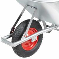 Kruiwagen 90 L 150 kg gegalvaniseerd staal en kunststof - thumbnail