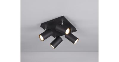 Trio SpotMarley 4-lichts mat zwart - 802430432
