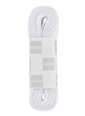 HEMA Schoenveter plat 150 cm (wit)