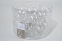 10 kerstballen transparant helder glans 60 mm KSD - Ksd - thumbnail