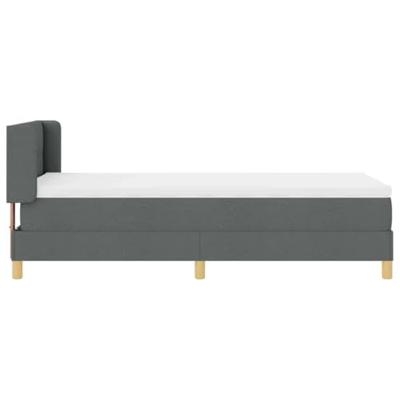 Boxspringbed met Matras - Donkergrijs, 100x200 cm, Stof