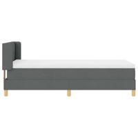 Boxspringbed met Matras - Donkergrijs, 100x200 cm, Stof - thumbnail