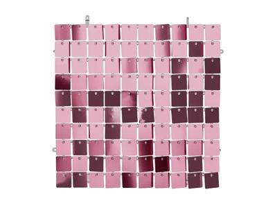 Licht Roze Paillettenpaneel Backdrop Vierkant (30x30 cm)