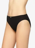 3367 dames bikini slip - Elastisch katoen dames onderbroek- Mini slip wit en zwart - thumbnail