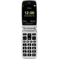 Doro Primo 408 by mobiele telefoon met groot kleurendisplay, verlicht toetsenbord, noodoproepknop, valsensor, camera, zaklamp, alarmfunctie, incl. tafellaadstation, 360092, grijs - thumbnail