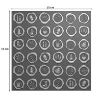 Vaessen Creative • embossing folder wax zegels 15x15cm - thumbnail