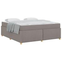 Bedframe met matras Taupe 180 x 200 cm Stof - thumbnail