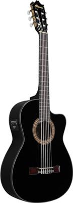 Ibanez GA11CE Black High Gloss elektrisch-akoestische klassieke gitaar - thumbnail