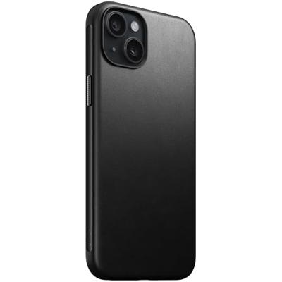 Nomad Modern lederen hoesje iPhone 15 Plus - Black