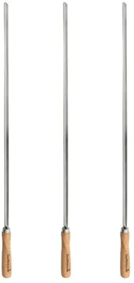 Barbecook set van 3 xl skewers spies (65cm, fsc 100%)
