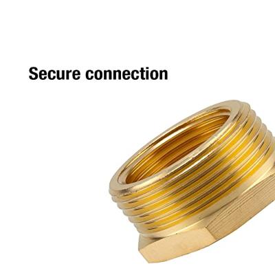 GARDENA 07273-20 Messing Schroefdraadverloopnippel 47,81 mm (1 1/2) buitendraad, 39,0 mm (1 1/4) binnendraad