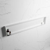 MONDIAZ EASY Nis 149,5x29,5cm in solid surface kleur Greey | Talc. 1 vak geschikt voor in- of opbouw - thumbnail