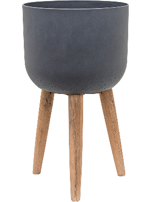 Refined Retro bloempot op poten 74x40cm donkergrijs Refined Retro bloempot op poten 74x40cm donkergrijs