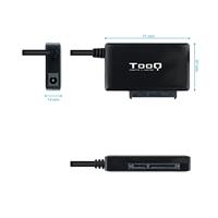 TOOQ TQHDA-01A USB-A naar SATA-adapter voor 2,5-inch en 3,5-inch harde schijven met voeding, zwart - thumbnail