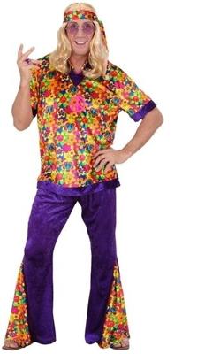 Flower power kleding 3-delig Lavender