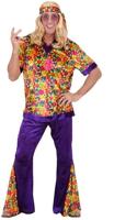 Flower power kleding 3-delig Lavender - thumbnail