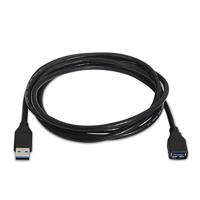 AISENS A105-0041 - USB-kabel (1 m, USB A, USB A, 3.0 3.1 Gen 1), 5000 Mbit/s, zwart) - thumbnail
