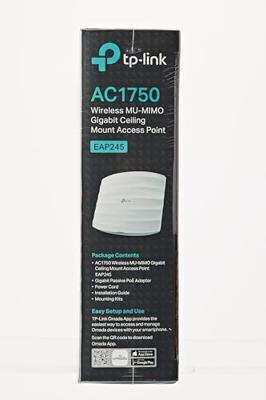 TP-Link EAP245 AC1750 Draadloze Dual-band Gigabit Access Point Voor Plafondmontage Access point Wit - thumbnail