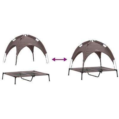 VidaXL Hondenbed bruin 92 x 77 x 82,5 cm staal VidaXL Hondenbed bruin 92 x 77 x 82,5 cm staal