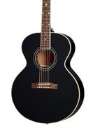 Epiphone Modern Collection J-180 LS Ebony elektrisch-akoestische westerngitaar met koffer - thumbnail