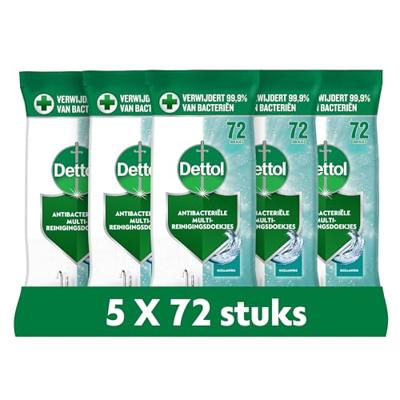 Dettol Desinfecterende Reinigingsdoekjes Oceaanfris 72 Stuks
