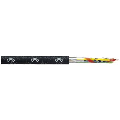 Faber Kabel 110030 Telefoonkabel A-2Y(L)2Y 10 x 2 x 0.8 mm Zwart per meter