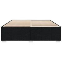 Bedframe zonder matras stof zwart 200x200 cm - thumbnail
