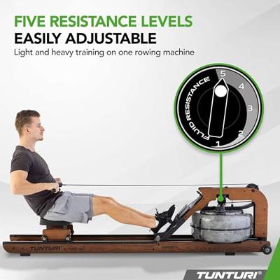 Tunturi Signature R90W Rower, By Fluid l Roeitrainer - thumbnail