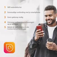 Smartwares FWA-18400 FWA-18400 Watermelder Met app-besturing werkt op batterijen - thumbnail