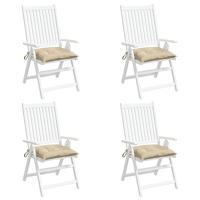 VidaXL Palletkussens 4 st 50x50x7 cm oxford stof beige - thumbnail