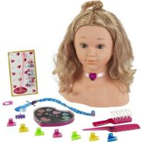 PRINCESS CORALIE Kappers- en make-uphoofd met accessoires - 33 cm - thumbnail