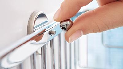 tesa 40205-00000-00 ALUXX Badkamerplank Lijm Chroom (glanzend)