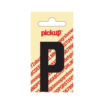 Deco letter p nobel zwart 60 mm Pickup - Pickup