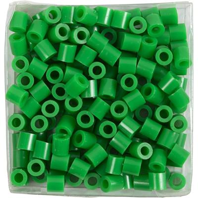 NABBI Strijkkralen, afm 5x5 mm, gatgrootte 2,5 mm, medium, groen (32230), 1100 stuk/ 1 doos