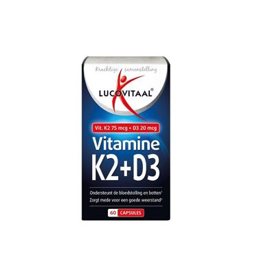 Lucovitaal Vitamine K2 + D3 60 Capsules Lucovitaal Vitamine K2 + D3 60 Capsules