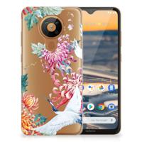 Nokia 5.3 | TPU Hoesje | Bird Flowers - thumbnail