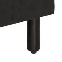 Tv-meubel 100x33x46 cm massief mangohout zwart - thumbnail